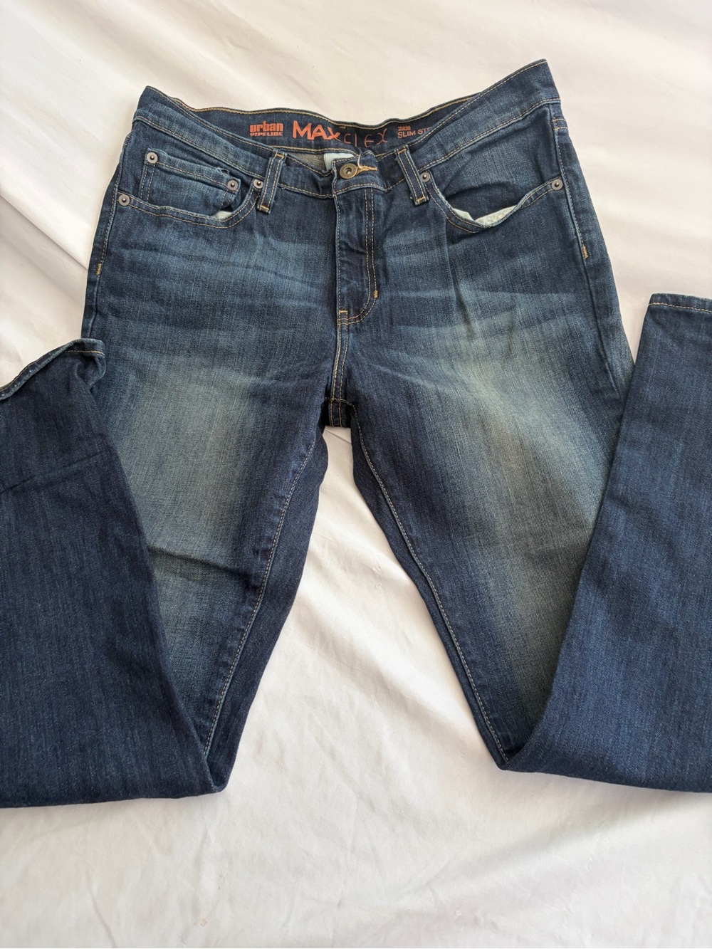rban Pipeline MaxFlex Jeans Mens 31x30 Slim Straight Stretch Denim